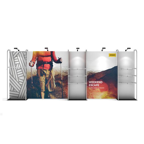 WaveLine® Merchandiser Retail Pop Up Store Display with Shelving modular design