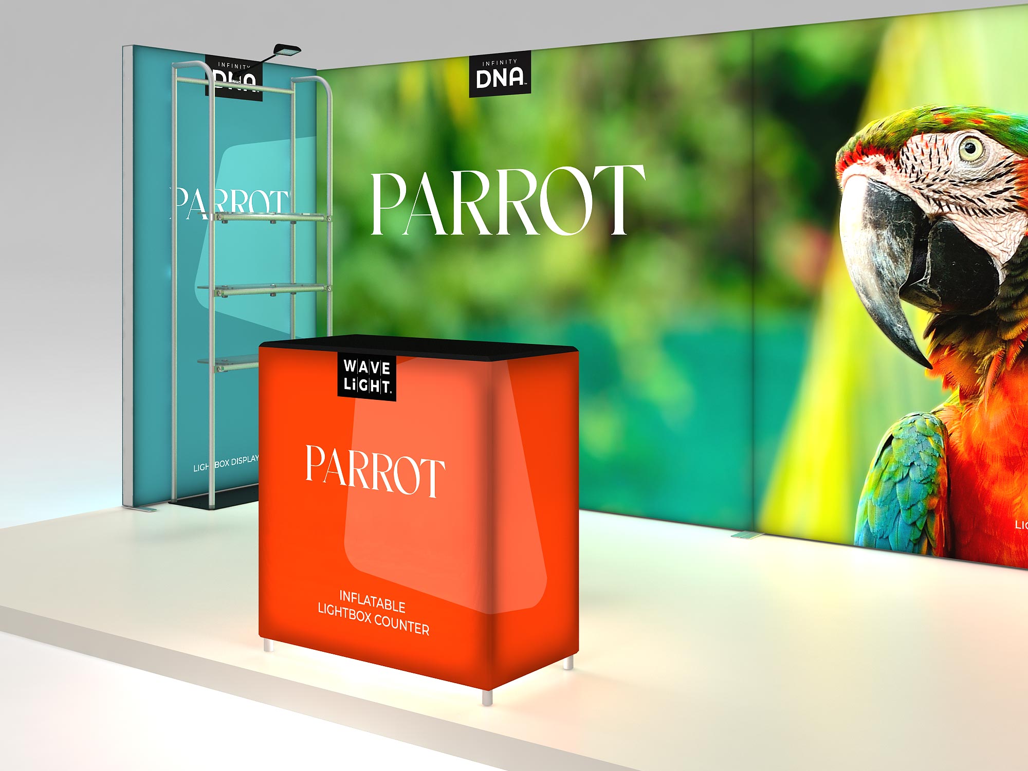 Parrot - 10x20 Inline Display – Makitso Displays