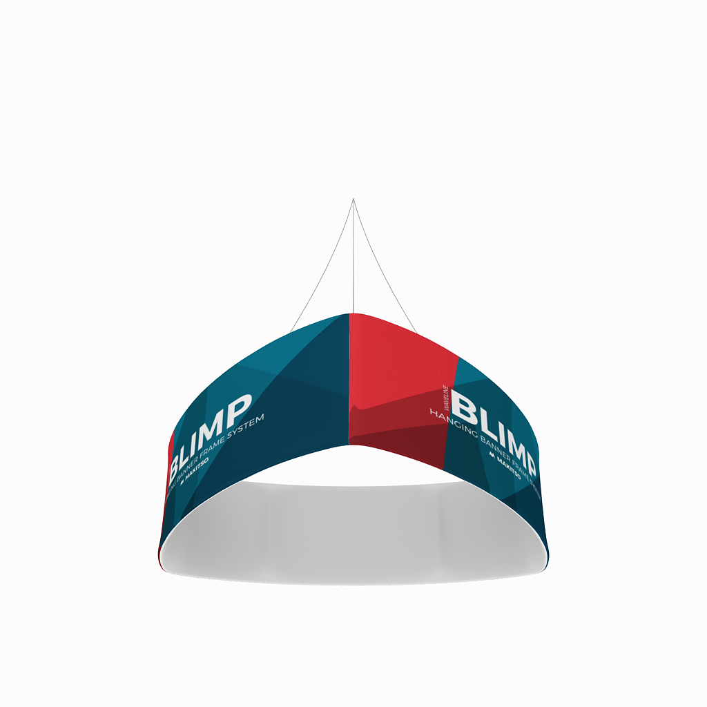 Makitso Blimp Trio Curved Hanging Banner System