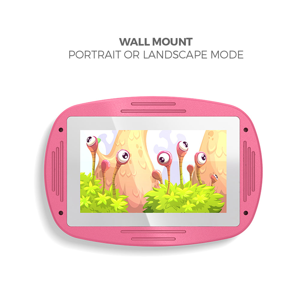 Makitso 4k Interactive Children's Touch Screen Monitor Table Pink Wall Mount
