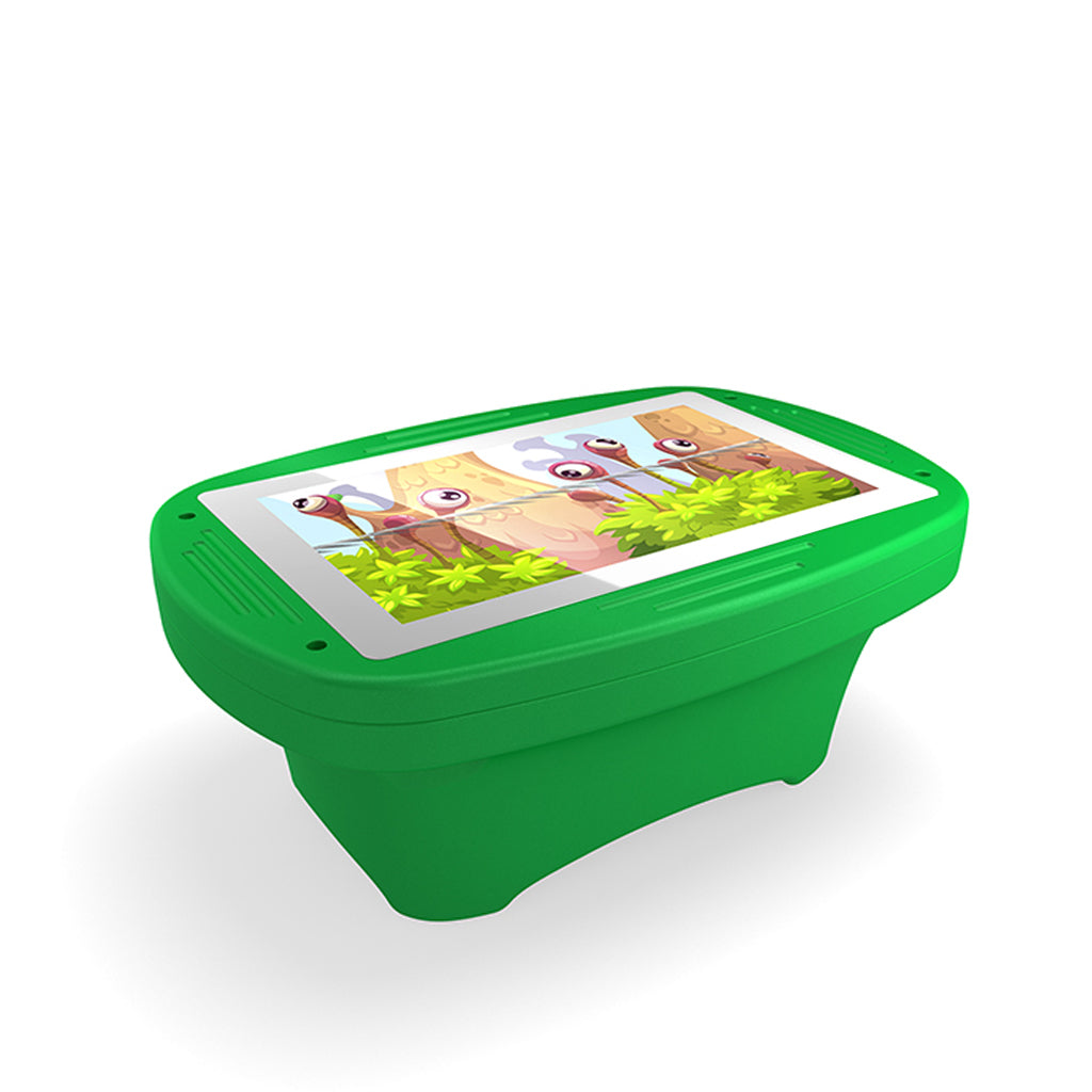 Makitso 4k Interactive Children's Touch Screen Monitor Table Green Side View