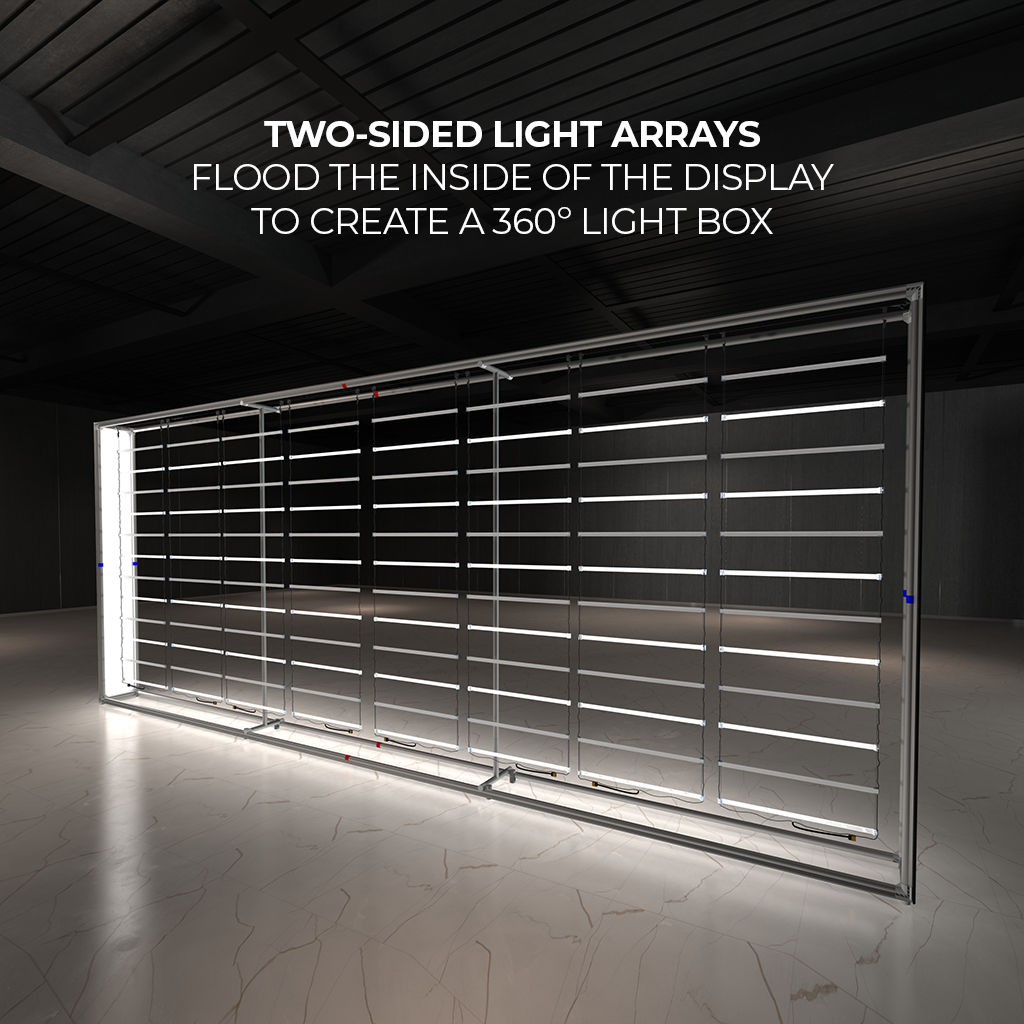 WaveLight® Casonara SEG Light Box Display - 20ft – Makitso Displays