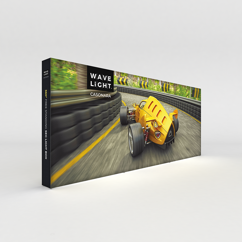 WaveLight® Casonara SEG Light Box Display - 20ft – Makitso Displays