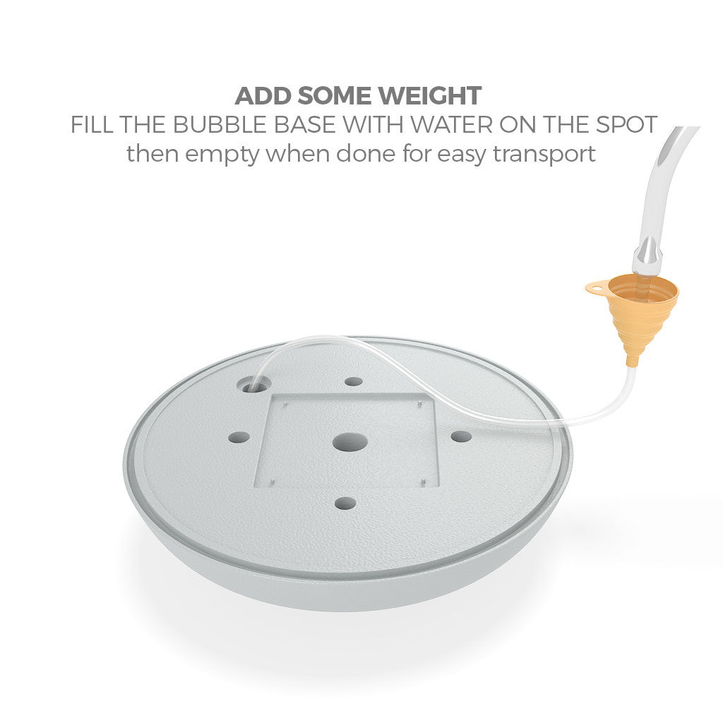 WaveLine Media® Bubble Base water-fill