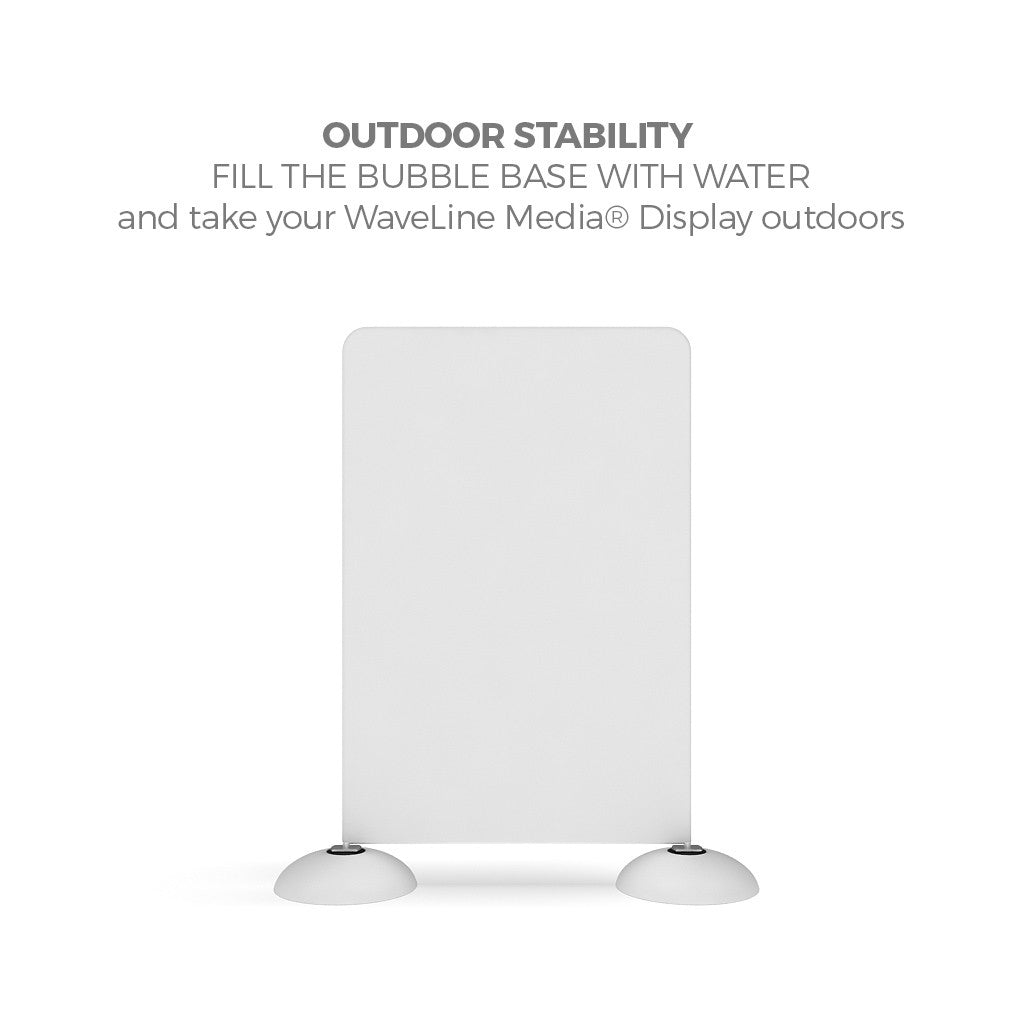 WaveLine Media® Bubble Base for outdoor use double-sided