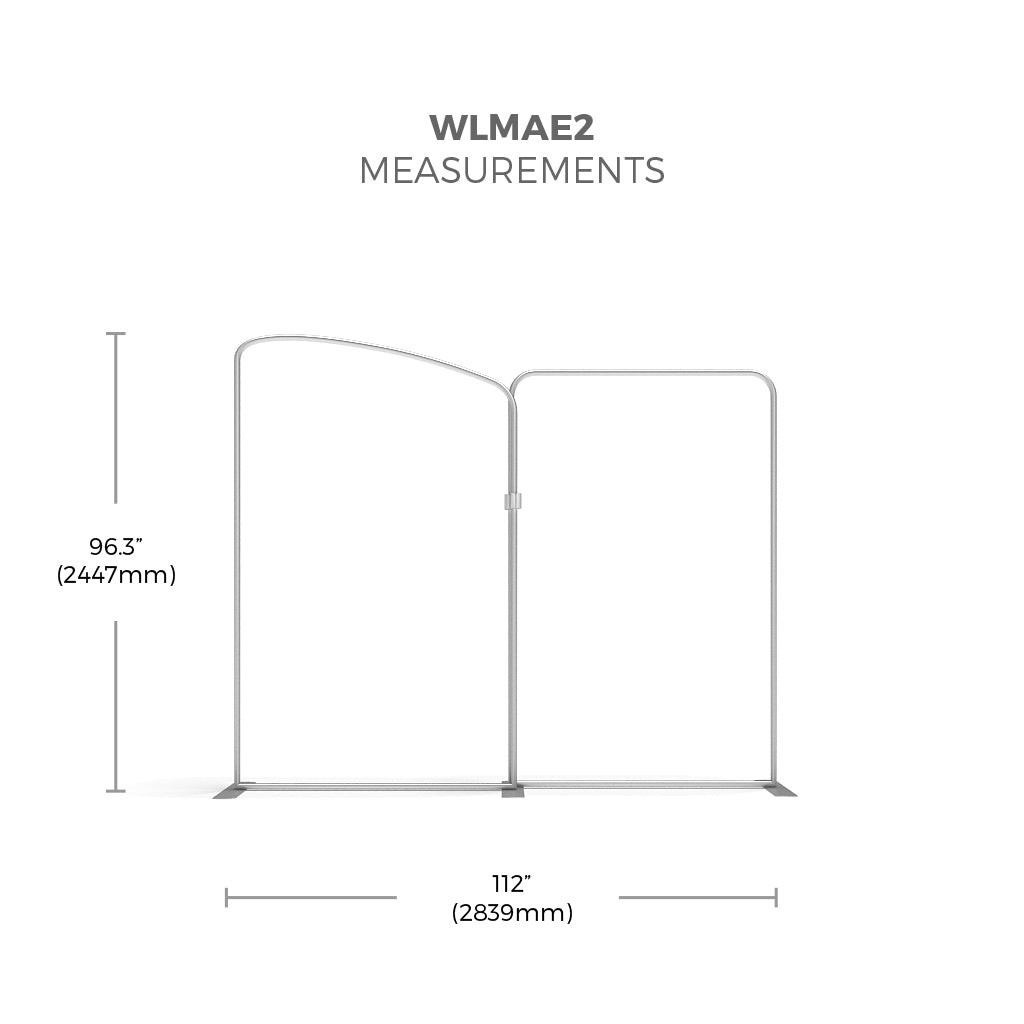 Makitso WLMAE2 Waveline Media Tension Fabric Display Kit framework